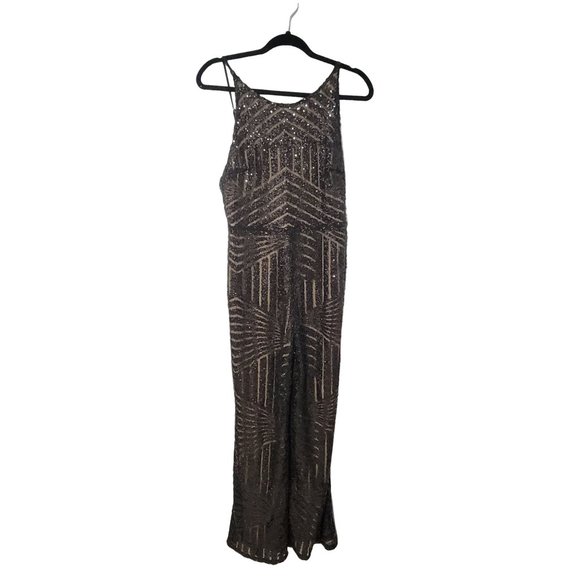 HMS Hot Miami Styles Pants - HMS Hot Miami Styles Women's jumpsuit with sequin Size Large